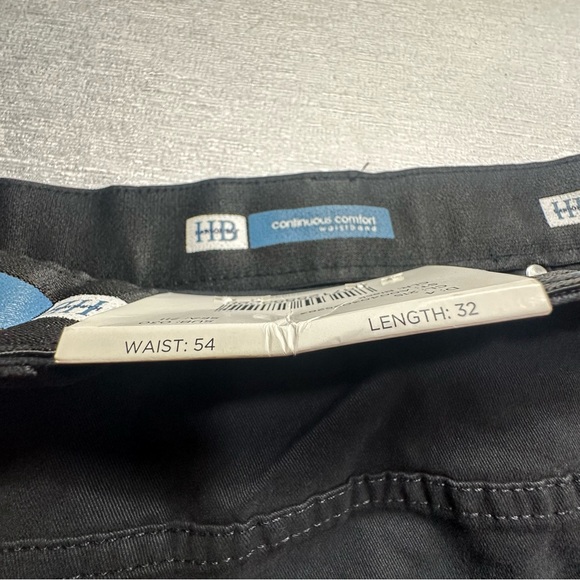 NWT Harbor Bay HB Authentic Brand Quality Clothing Co. Men’s Black Pants 54x32 - Picture 6 of 14